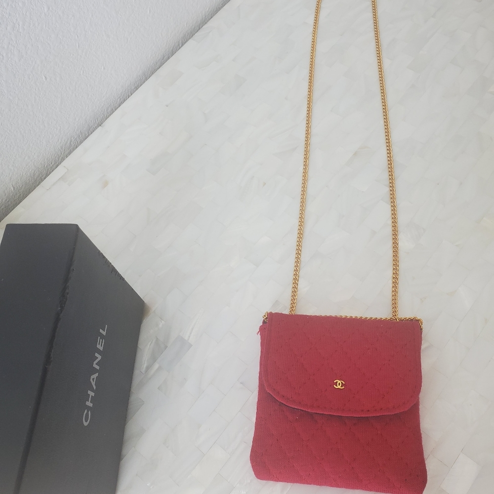 Vintage CHANEL Mode Et Maquillage Jersey Purse Bag - Picture 9 of 14